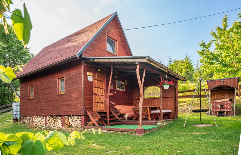 Domek nr 3 — widok z ogrodu