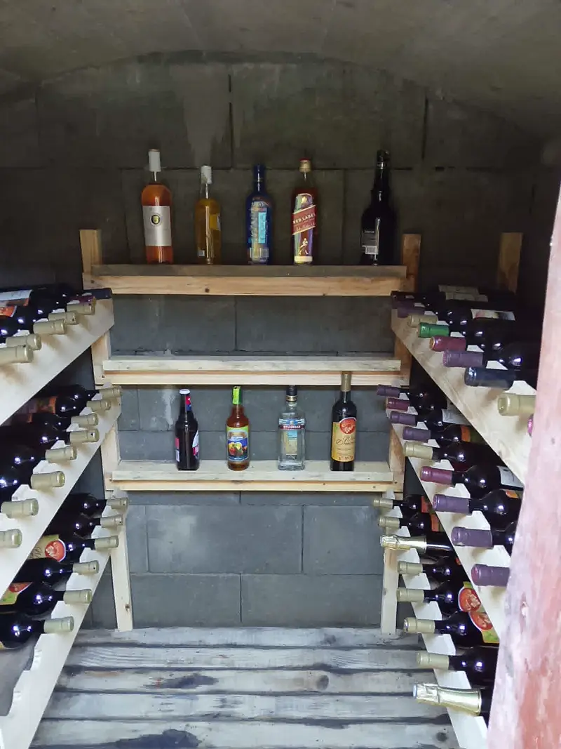 Piwnica z winem i alkoholami